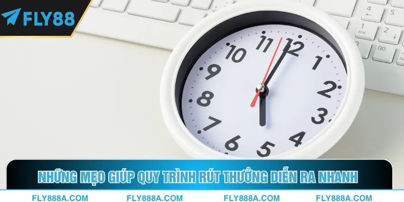 Những mẹo giúp quy trình rút thưởng diễn ra nhanh